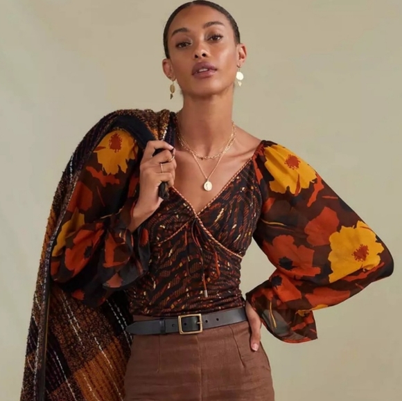 Anthropologie Tops - ANTHROPOLOGIE Conditions Apply top || large